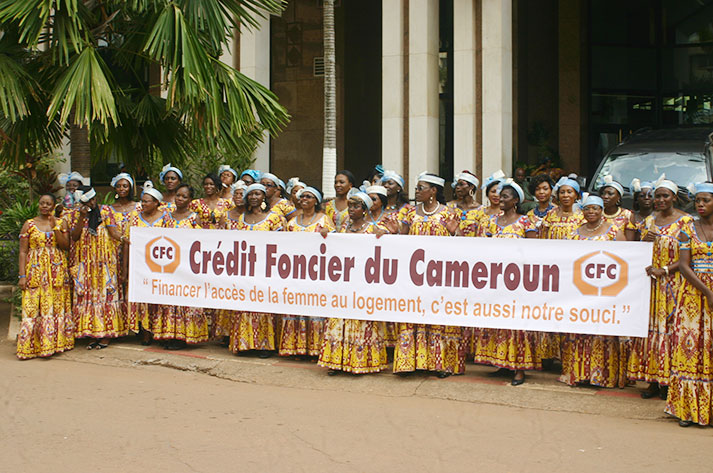 08 Mars 2015. Les Femmes du Crédit Foncier du Cameroun mobilisées